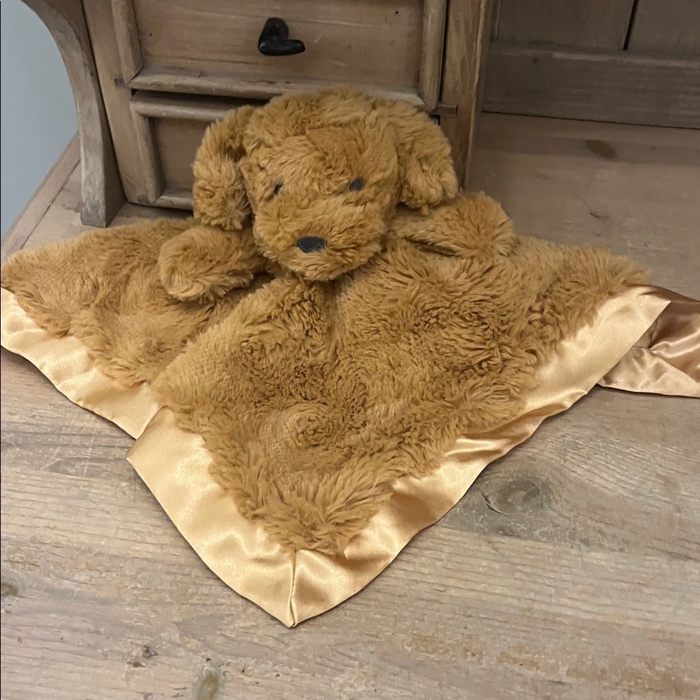 Cloud Island Dog Security Blanket Lovey Satin Trim